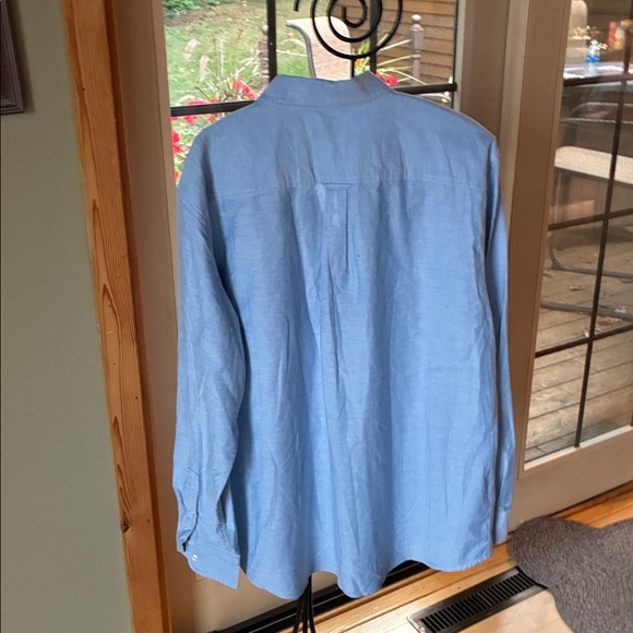 Chaps Stretch Light Blue Long Slv Casual Button-Down Sz. XL Shirt NWT - Picture 9 of 15